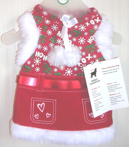 (image for) Dog Christmas Holiday Dress XXSmall - Click Image to Close